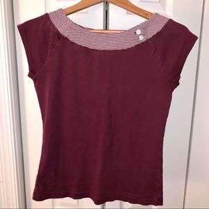 Maroon Sailor Top